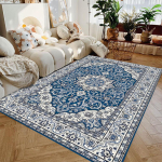 Premium Punane Sinine P&auml;rsia T&uuml;rgi stiilis vaip Elegantne elutoa vaip Luksuslik magamistoa esiku p&otilde;randamat Klassikaline kodu kaunistus Kingitus 80X120CM