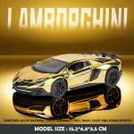 1:32 Galvaanitud Lamborghini SVJ LP750 Superauto Mudel Heliga Valgustusega Laste Poisi Valatud M&auml;nguasi S&otilde;iduk Miniatuur Voiture
