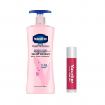 Vaseline Roosa Huulepalsam & Helendav Kehalosjoon Duo
