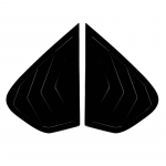 BMW X6 E71 E72 2008-2014 kolmnurkse aknaluugi Shark Gill kujuga tagaakna dekoratiivventilaatori jaoks