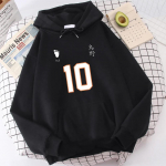 Kuum anime Haikyuu numbrid 1-12 tr&uuml;kitud kapuutsiga meeste ja naiste dressipluusid suuremad suurused sviiter Harajuku pikkade varrukatega unisex t&auml;navar&otilde;ivad topid S