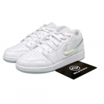 Air Jordan 1 Low SE GS Glitter Swoosh Retro tossud FQ9112-100 EU 38.5 valge