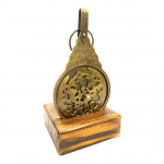 5 tolli messingist islami kalender/merenduslik graveeritud astrolaabikalender/araabia inglise kalender