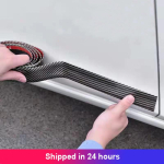 1 meeter s&uuml;sinikkiust DIY auto ukse kere viimistlusliist ribakleebis 3 cm laiune auto uksepakikaitse kaitseraua auto 100X3cm Black gray