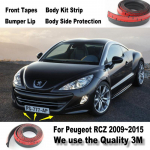 Auto kaitseraua huuled Peugeot RCZ 206 207 208 2008 301 307 308 405 406 407 408 jaoks / Esimene spoiler deflektor / Kerakomplekt / Riba