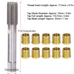 S&uuml;&uuml;tek&uuml;&uuml;nla keermepuur Keermeliidendid S&uuml;&uuml;tek&uuml;&uuml;nla keerme parandust&ouml;&ouml;riistad Bensiinimootor Metall M14x1.25 Liidendid ja M16x1.25 Puuri komplekt