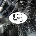 4x Center Console Gear Shift Panel Cover Trim For Jeep wrangler JL 2018+ Carbon