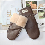 Uued Talvised Soojad Naiste Lambanaha Kindad Paksendatud Villase Voodriga &Uuml;hev&auml;rvilised S&otilde;rmkindad Nahast One Size