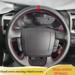 Auto roolikatte nahast Fiat Ducato Peugeot Boxer Citroen Jumper 2006- jaoks Rool auto lisatarvik Red Thread