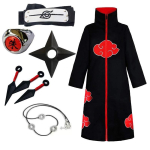 Ninja Hokage cosplay kost&uuml;&uuml;m Uchiha Itachi Akira organisatsiooni neljanda p&otilde;lvkonna mantel Kid 135 black