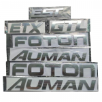Car sticker For FOTON AUMAN ETX EST GTL Cab Front Panel Letter Sign English Alphabet Label Head AUMAN 7cm