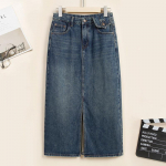 RAIN.CUN Naiste k&otilde;rge v&ouml;&ouml;kohaga teksist A-l&otilde;ikeline midi seelik XL