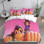 D-Donkey K-Kong B-Bananza Voodipesukomplektid &Uuml;he-/Kaheinimese Suurused Tekikottkomplekt 2/3 Osaline Komplekt Kingitused M&auml;nguritele Lastele T&auml;iskasvanu Suurus AU Single(140*210cm)3pcs