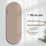 Paksenatud libisemiskindel ovaalne kummist joogamatt - Vaikne treeningsaali v&auml;ljaanne 60x200 cm