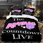 Aphmau voodipesukomplekt 3D-tr&uuml;kiga Sobib magamistuppa Tekikotikomplekt padjap&uuml;&uuml;ridega Laste kodutekstiil EU Single(135*200cm)3pcs