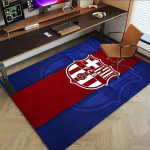 1 tk FC Barcelona erisuuruses libisemiskindel p&otilde;randamatt, kontorisse, perre, magamistuppa, stuudiosse, suur ala vaip, siseruumide vaibad 100cm by 120cm blue