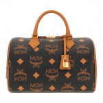 MCM Klassikaline Tr&uuml;kis Metallist Riistvara Bostoni Kott Naiste &Otilde;lakott Must MWBEAEA04BK Basic Set (Bag+Dust Bag)