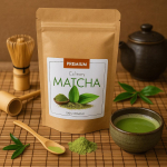 Matcha rohelise tee pulber, orgaaniline kulinaarne