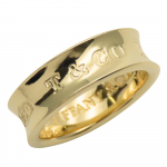 Used TIFFANY&Co. Ring 1837 EU#49 K18 yellow gold 6.8g Yellow Gold jewelry