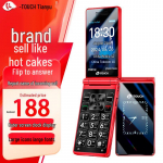 Tianyu V9S+ Kaheekraaniga 4G Klapptelefon Eakatele (CN versioon)