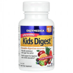 Enzymedica, Kids Digest, Puuviljapunch, N&auml;rimistabletid 60 tk