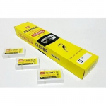 Lames de rasoir - FEATHER - Hi - Acier inoxydable - Double tranchant - Rev&ecirc;tement platine