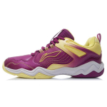 Li Ning Badminton Shoes Women's Low top Wild Berry Purple/Corn Pop Yellow AYTR018-2 37.5 blue