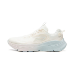 Li Ning Cushioning Slip Resistant Abrasion Resistant Lightweight Low top Casual Running Shoes Women's Mist White ARSW108-1 37.5