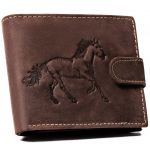 Meeste nahast rahakott N992L-CHM-HORSE-BL BROWN