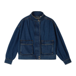 Levis Relaxed Mitmek&uuml;lgne laternvarrukaga teksajakk Naiste jakid 005NQ-0001 S black