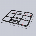 Toidukullerikasti pakiraam tagumine v&otilde;re laadimine &otilde;mblusteta terastoru universaalne mootorrattale elektrijalgrattale A2