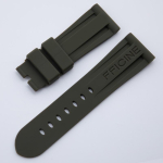 Pehme looduslik kumm 26mm Must Sinine Punane Oranž Roheline Veekindel Kella rihm Panerai Rihma jaoks 47mm sihver K&auml;ev&otilde;ru Kokkupandav pannal 26-22mm Letter On&Without Buckle tumesinine v&auml;rv