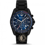 Emporio Armani Sigma Sinine Metall/Must Meeste Kvarts Kronograaf AR6121 sinine