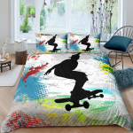Rula Pehme Tekikate Komplekt Spordi Hipster Voodipesu Komplekt Lastele Lastele Noortele Poistele Tens 3D Rula Soe Tekikate Veniv Kultuur 100*200cm Single black