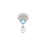 Swarovski Idyllia karbikujulised kunstp&auml;rlid, roodiumiga kaetud kristallidega k&otilde;rvar&otilde;ngad naistele, h&otilde;bedast 5680301 Box (Random Color)