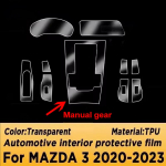 Auto sisekile Mazda 3 2019-2026 jaoks Armatuurlaud Klaveripaneel K&auml;igukasti keskkonsool Kriimustusvastane L&auml;bipaistev TPU Eell&otilde;igatud kile LHD