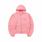 SKYLRK 2025SS &Uuml;hev&auml;rviline kulunud fliisvoodriga kapuutsiga kampsun - Bieberi stiil Medium pink