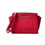 Michael Kors Selma Vintage &Uuml;hev&auml;rviline T&ouml;&ouml;le K&auml;ivitatav T&auml;helogoga Nahast Messenger Kott Mini Naiste Kotid S&uuml;gavroosa 32H3GLMC1L-DEEP-PINK Basic Set (Bag+Dust Bag)