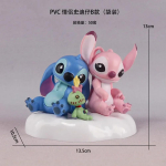 Stitchi animefiguur Ingli paarikujuke PVC Auto Armsad lauaornamendid Koogikaunistus Mudelid M&auml;nguasjad Lastekingitused No box gray
