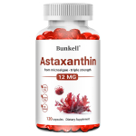 Astaksantiin, Mikrovetikatest, Kolmekordne Tugevus 12 mg, 120 Kapslit Toidulisand 120 Capsules white