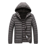 Meeste s&uuml;gistalv soe veekindel Parkas jope Meeste kapuutsiga vabaaja riided Eemaldatav m&uuml;ts Komplektid Parkas mantel 7XL hall