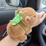 Kawaii Naljakas Kapiibara Pl&uuml;&uuml;sist Plaksutav R&otilde;ngas K&auml;ele Naistele T&uuml;drukutele Joonisfilm Armas Kapiibara K&auml;epael Laste Kingitused
