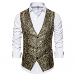 Meeste pidulik pulmavest Jacquard &uuml;likond Vest &otilde;huke smoking S