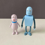 2 tk Robot Dreams Koer Rolbot Liikuvad Kujukesed Sara Varone Graafilise Romaani Alusel Lauakaunistus Mudel M&auml;nguasi Kogutav