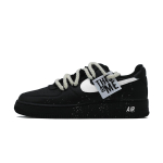 Nike Air Force 1 Black Warrior, Valge vahel, Kahekordne paelade dekonstruktsioon, Premium matt CW2288-001(Team830-) 35.5 gray