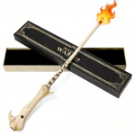 Voldemorti Tules&uuml;litav V&otilde;lukepp 38cm Vaik Leegiefekt Ergonoomiline Disain Rollim&auml;nguks ja Kollektsiooniks Dumbledore's Wand