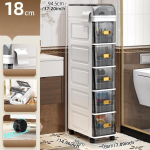 18cm Kitsas Hoiukapp Mitmetasandiline Peen Korraldaja Vannituppa/Elutuppa Mahutab R&auml;tiku/Salvr&auml;tikud/Kosmeetika Ruumis&auml;&auml;stlik Riiul 5 layes Style C