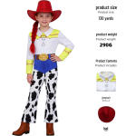 Lastep&auml;ev Halloween Cosplay: Toy Story 4 Woody ja Jessie kost&uuml;&uuml;m Kids 140 white