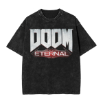 Tume M&auml;ngupesu &Uuml;lem&otilde;&otilde;duline T-s&auml;rk Streetwear Yk Doomguy Dooms Eternal Slayer Cacodemon T-s&auml;rgid Mehed Naised Puuvill Graafiliselt Tr&uuml;kitud L white