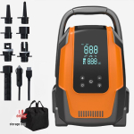 K&otilde;rge v&otilde;imsusega 12V intelligentne elektriline pump kajakkide, SUP-ide ja t&auml;ispuhutavate toodete jaoks 8138 Wireless with Storage Bag oranž